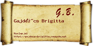 Gajdács Brigitta névjegykártya
